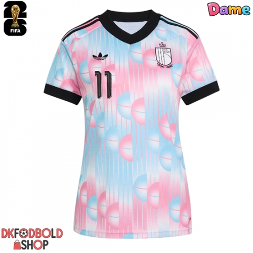 Belgien Jeremy Doku #11 Udebanetrøje Dame VM 2026 Kort ærmer